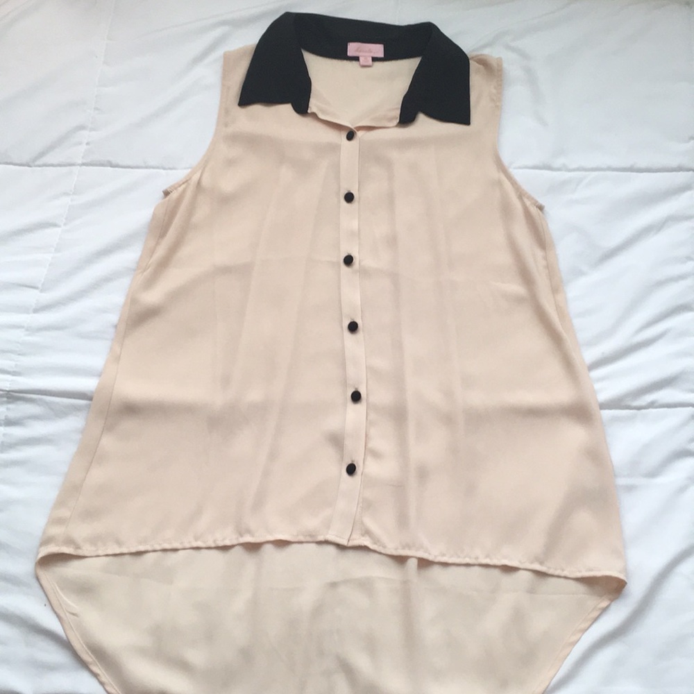 High-low formal top